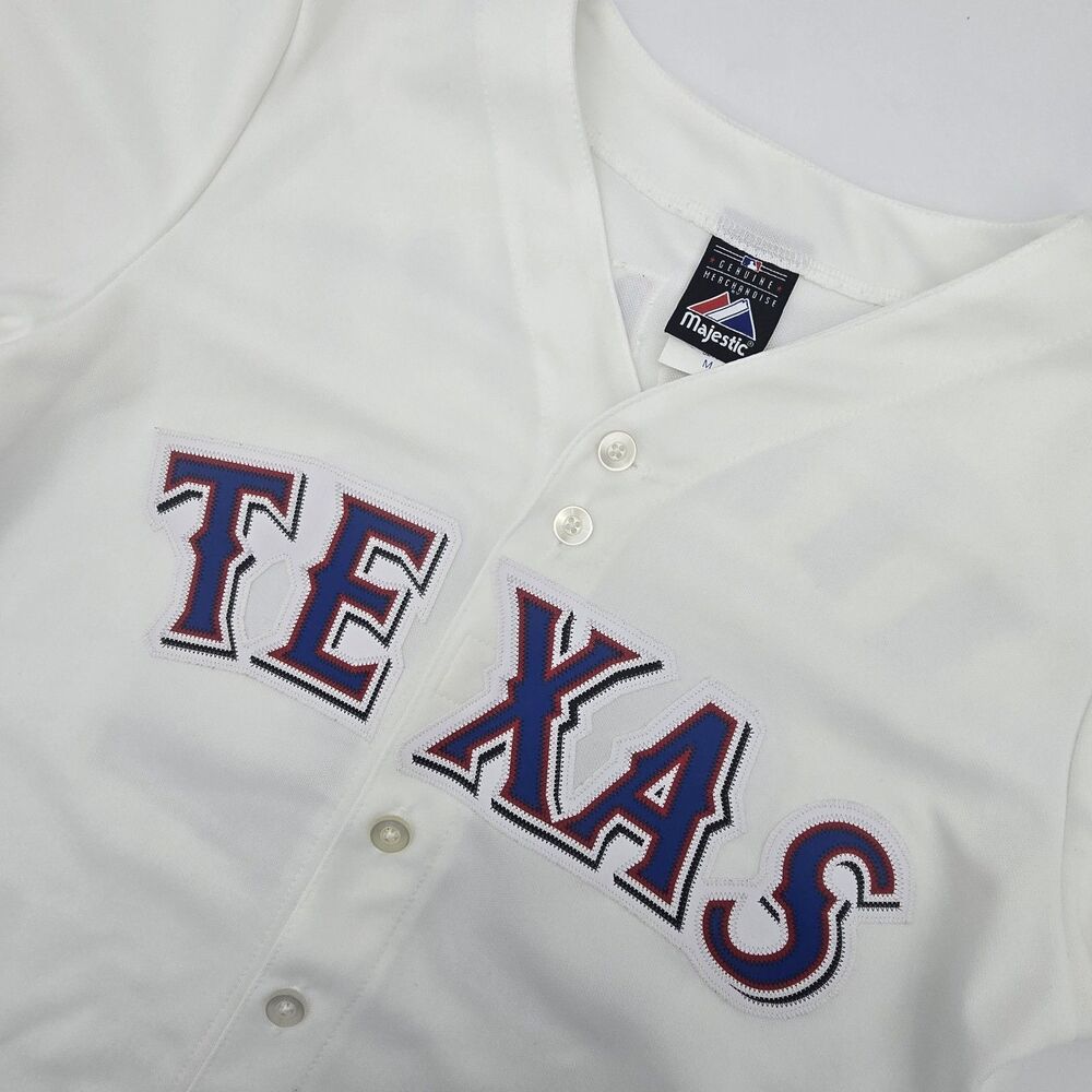 Majestic Texas Rangers Josh Hamilton 32 MLB Jersey White Size M